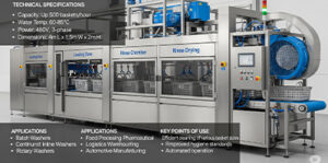دستگاه سبد‌شویی صنعتی؛ مشخصات فنی، انواع، کاربردها و نکات کلیدی استفاده